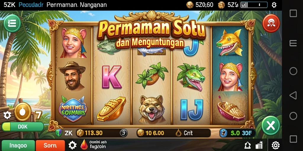 Screenshot gameplay <strong>5ZK</strong> dengan tampilan slot yang menarik dan interaktif.