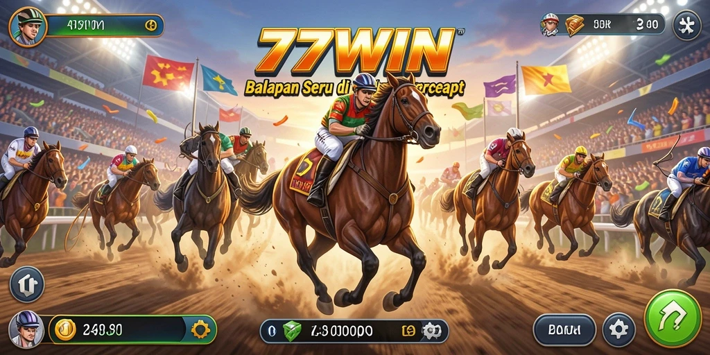 Gameplay balapan seru dan menantang di 77WIN.