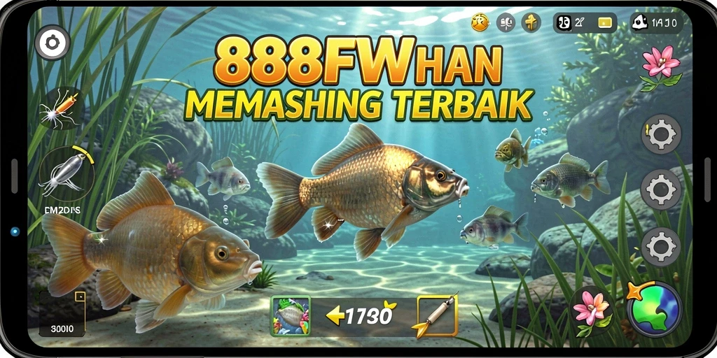 Gameplay 888FW menampilkan suasana memancing yang mendebarkan.