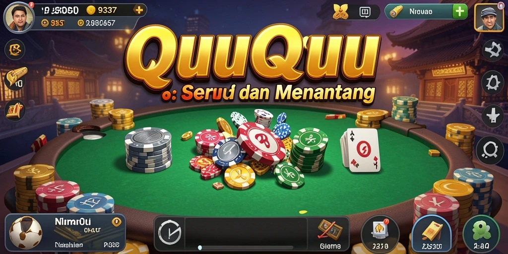 Tampilan gameplay seru dari game QiuQiu 93337.