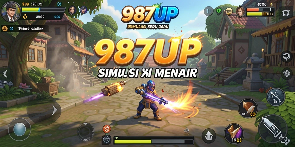 Tampilan gameplay seru dalam simulasi 987UP.