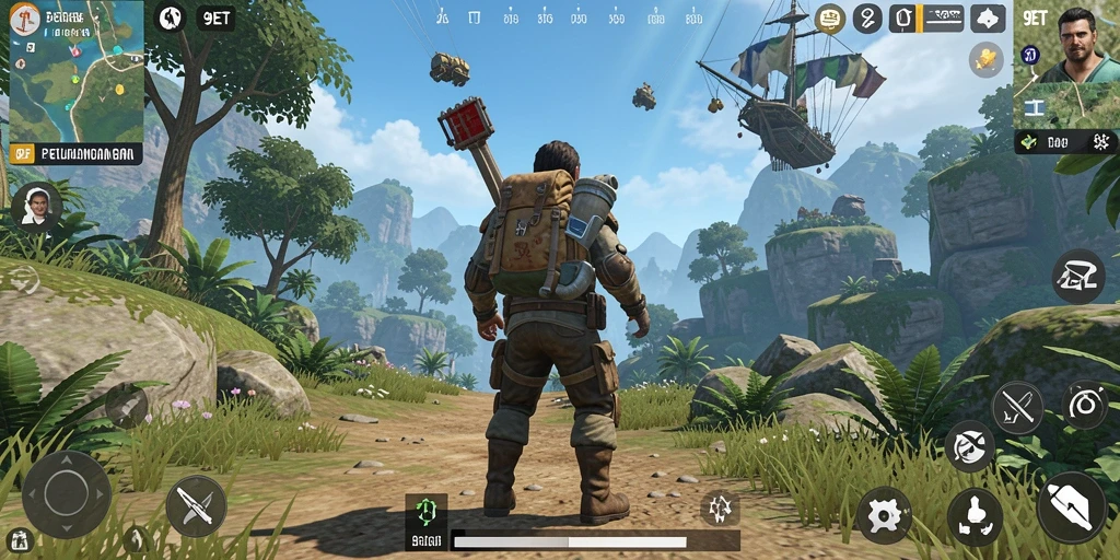Tampilan gameplay epik dari dunia Open World yang luas.