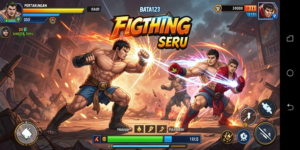 Gameplay intens dengan pertarungan karakter yang menakjubkan.