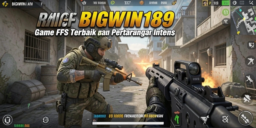 Screenshot gameplay BIGWIN189 menampilkan aksi tembak menembak seru.