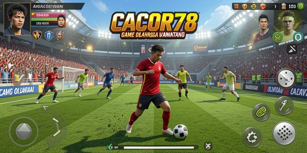 Tampilan gameplay menarik dari CACOR78 dengan aksi olahraga seru.