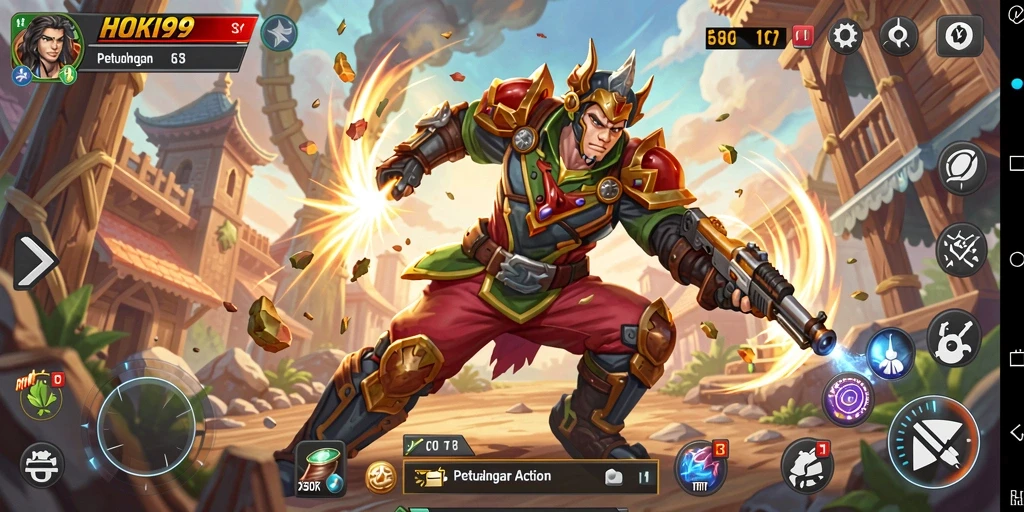 Tampilan gameplay menegangkan dalam HOKI99 dengan aksi yang cepat.