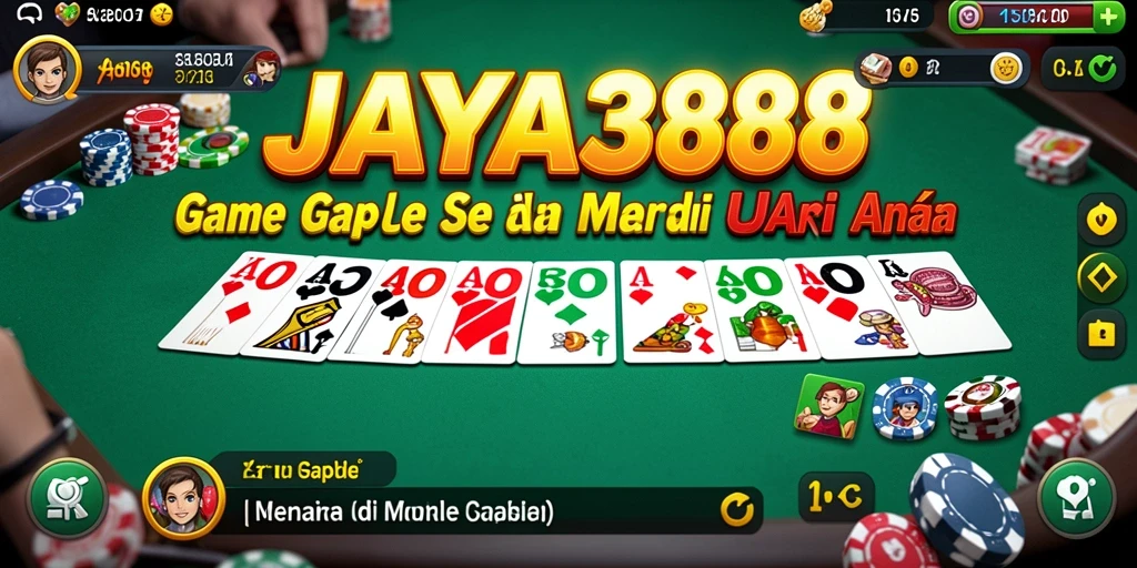 Tampilan gameplay seru Gaple di JAYA388.
