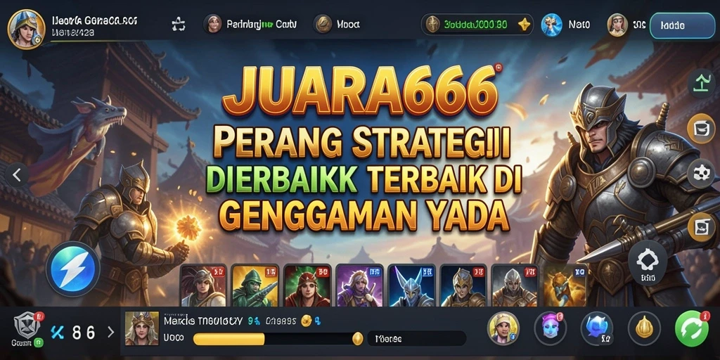 Tangkapan layar JUARA666 menampilkan aksi seru dalam pertempuran strategi.