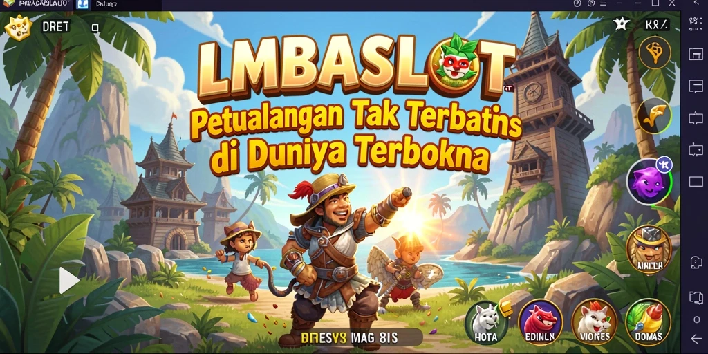 Tangkapan layar LMBASLOT menunjukkan gameplay petualangan seru di dunia terbuka.