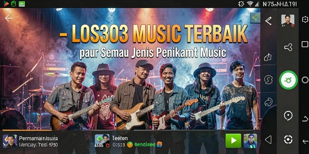 Screenshot gameplay LOS303 yang menampilkan keseruan bermain musik.