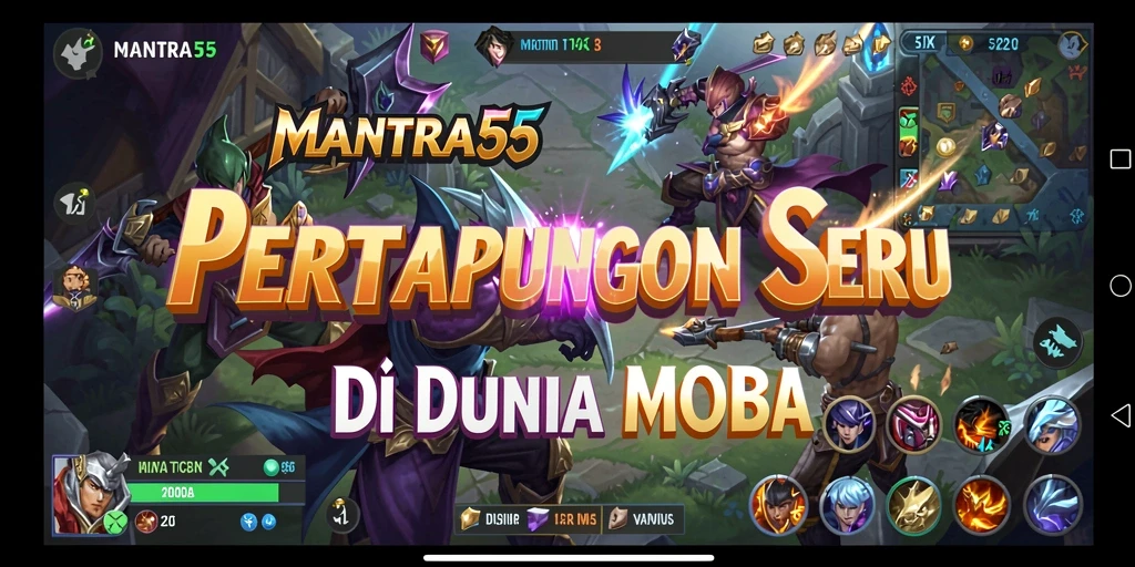 Gameplay menarik di arena pertarungan MOBA.