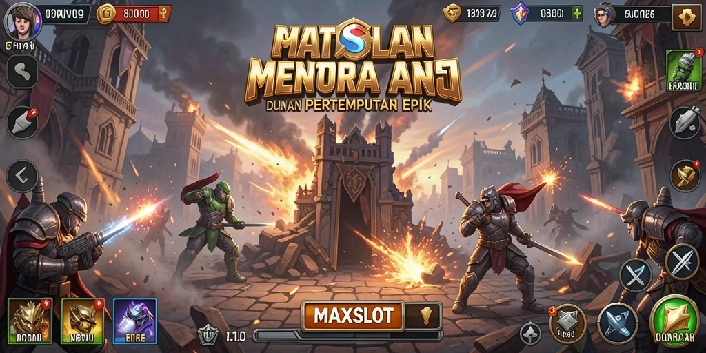 Gameplay epik Tower Defense di MAXSLOT dengan strategi menara.
