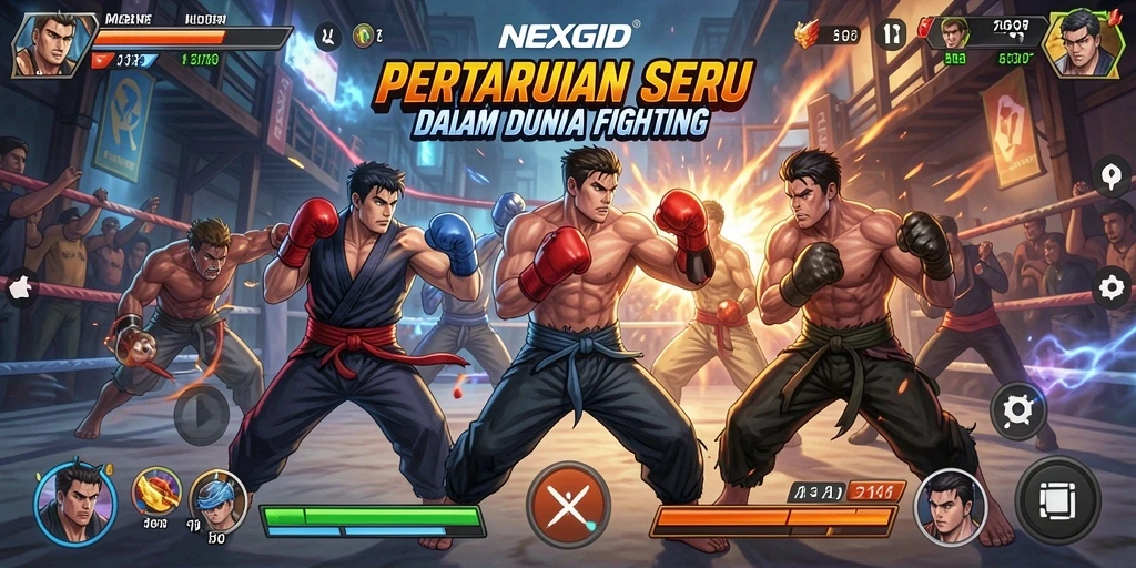 Gameplay seru dengan pertarungan dinamis di NEXGID.